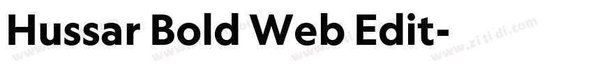 Hussar Bold Web Edit字体转换
